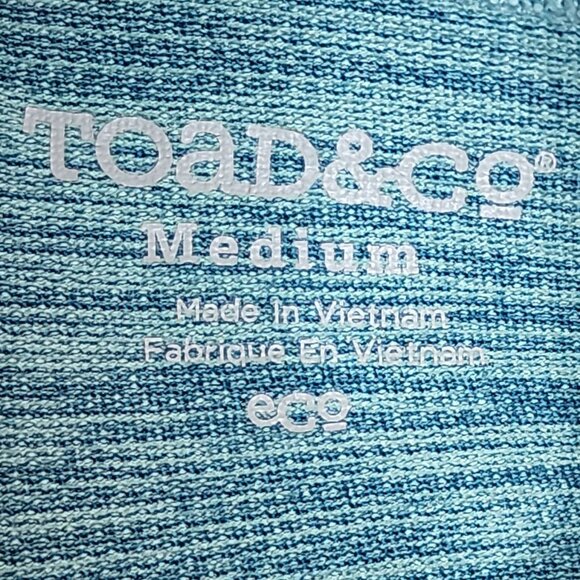 Toad & Co Shirt Dress Womens Size M Medium Blue Tech Tomboy Pullover Pockets - Picture 5 of 6